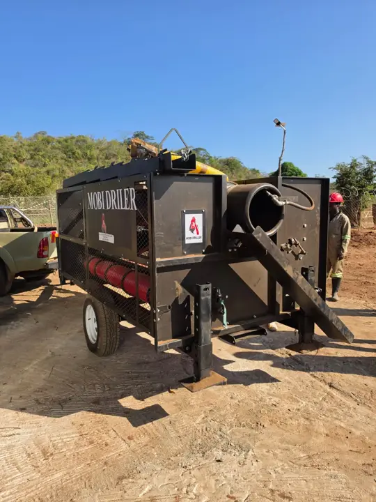 Unidade de lavagem móvel da Mobi Driller num reboque
